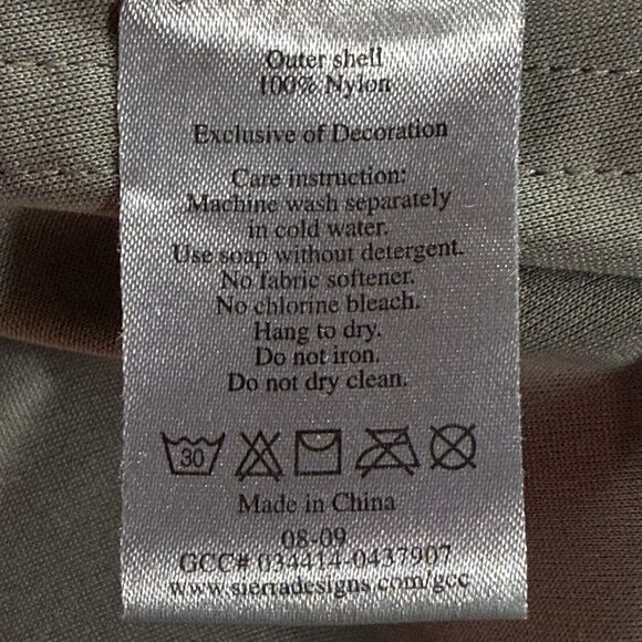 Sierra Designs Black Hurricane Jacket Sz S Womens Wind and Rain Resistant Hooded - Picture 9 of 9